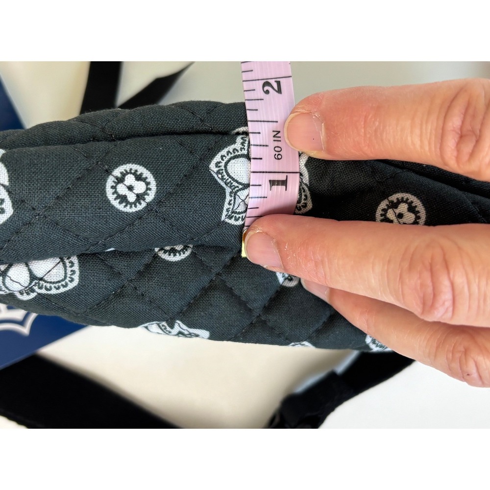 NEW  Las Vegas Raiders Vera Bradley Mini Belt Bag Black Quilted Cotton NFL - Picture 8 of 8